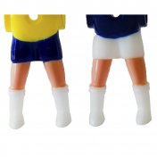 Jugador Futbolines Plastico Pies Separados 16mm  Brasil Francia 22 unidades - 2