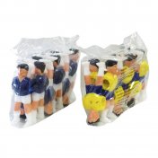 Jugador Futbolines Plastico Pies Separados 16mm  Brasil Francia 22 unidades - 4