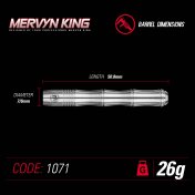 Dardos Winmau Mervyn King 26 g 90% - 5