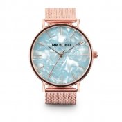 Reloj  Mr. Boho Metallic Rosado Mop Azul 40mm - 1