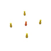 Set de Pequeños Bolos Birilli Poliester de 25mm Fibis - 3