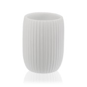 Vaso cepillos blanco rayas - 3