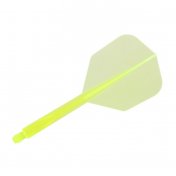 Plumas Condor Axe Shape Neon Amarilla S 21.5mm 3 Uds.  - 1