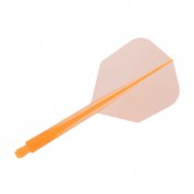Plumas Condor Axe Shape Neon Naranja S 21.5mm 3 Uds.  - 1