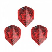  Plumas Target Darts Flights Ink Pro Red NO6 Shape  - 3