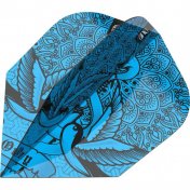  Plumas Target Darts Flights Ink Pro Blue NO6 Shape  - 2