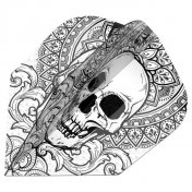  Plumas Target Darts Flights Ink Pro Grey NO6 Shape  - 2