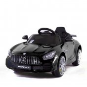 Coche eléctrico Mercedes GTR negro con radio control - 1