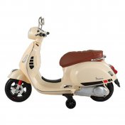 Moto eléctrica Vespa crema - 2