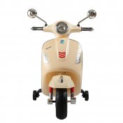 Moto eléctrica Vespa crema - 3