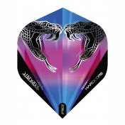 Plumas Flights Red Dragon Pink Blue Snakebite Trans. Set 3 Unid  - 1