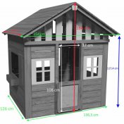 Casita infantil de madera Masgames Lollipop XL rosa - 2