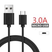 Cable micro usb de 2m negro  - 2