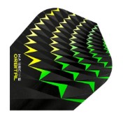  Plumas Harrows Darts Flights Orbital Amarillo Verde  - 2