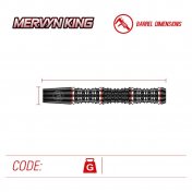 Dardos Winmau Mervyn King 20gr 90% - 4