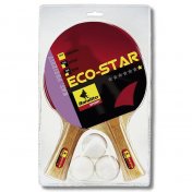 Pack 2 Pala Ping Pong + 3 Bolas Bandito Sport Eco-Star - 1