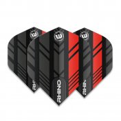  Plumas Winmau Darts Rhino Black Red  - 2