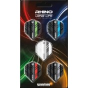  Plumas Winmau Darts Rhino Long Life Flight Collection  - 3