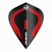 Pluma Winmau Rhino Kite Negro y Rojo - 2