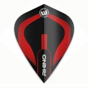 Pluma Winmau Rhino Kite Negro y Rojo - 1