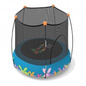 Trampolín Kohala 2 en 1 Parque de Juegos y Cama Elástica Azul - 2