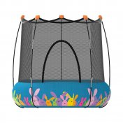 Trampolín Kohala 2 en 1 Parque de Juegos y Cama Elástica Azul - 1