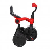 Triciclo a pedales plegable Ant Plus Rojo con barra de empuje de Qplay - 2