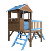 Casita de madera infantil Melody blue con 2 plantas Outdoor Toys - 1