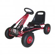 Coche a pedales Go Kart para niños Rojo - 1