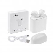 Auriculares inalámbricos i7s blanco, para todos los teléfonos inteligentes - 1