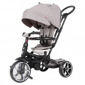 Triciclo a pedales Evolutivo Qplay Prime Gris