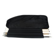 Funda para taco de billar Classic Passion negro y amarillo 2P 2F 83cm - 3