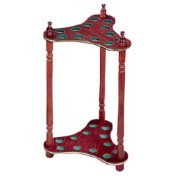 Taquera Pie Madera Color Caoba 12 tacos - 2