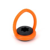 Soporte para taco de goma, PVC, naranja-negro - 2