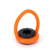 Soporte para taco de goma, PVC, naranja-negro - 1