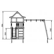 Parque infantil Masgames Pagoda L con Columpio Doble - 2