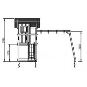 Parque infantil Masgames Beach Hut L con Columpio Doble - 3