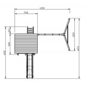Parque infantil Masgames Beach Hut L con Columpio Doble - 4
