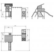Parque infantil Masgames Beach Hut L con Challenger - 3