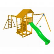 Parque infantil Masgames Teide XL con escalera de mono y columpio doble - 2