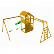 Parque infantil Masgames Teide XL con escalera de mono y columpio doble - 1