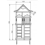 Parque infantil Masgames Pagoda XL con Columpio Doble - 4
