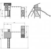 Parque infantil Masgames Beach Hut XL con Challenger - 2