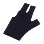 Guante Billar Negro Económico Diestro Zurdo Dedos Abiertos - 2