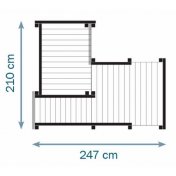 Parque infantil Masgames Palazzo XL con Columpio Doble - 8