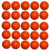 Bola futbolin resina color naranja brillo 35g 34mm 25 unidades