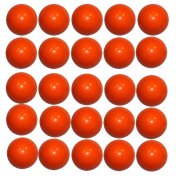 Bola futbolin resina color naranja brillo 35g 34mm 25 unidades - 1