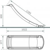 Rampa De Tobogán S 60cm De Altura Rosa - 4