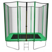 Cama Elástica Masgames Rectangular M con Red y Escalera - 1