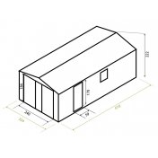 Garage de madera Gardiun Mikhail II 20,00 m2 - 5